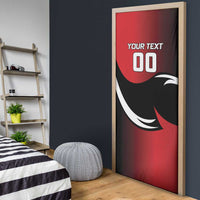 Custom Trinbago Cricket Knight Riders Door Cover We Are TKR - Wonder Print Shop