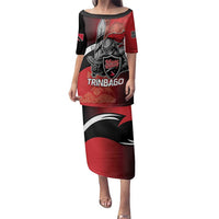 Custom Trinbago Cricket Knight Riders Family Matching Puletasi and Hawaiian Shirt We Are TKR - Wonder Print Shop