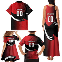 Custom Trinbago Cricket Knight Riders Family Matching Tank Maxi Dress and Hawaiian Shirt We Are TKR - Wonder Print Shop