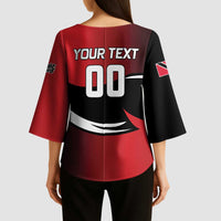 Custom Trinbago Cricket Knight Riders Kimono Sleeve Blouse We Are TKR - Wonder Print Shop