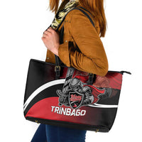 Trinbago Cricket Knight Riders Leather Tote Bag We Are TKR - Wonder Print Shop