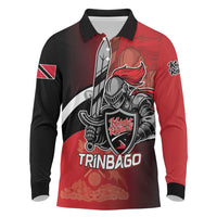 Custom Trinbago Cricket Knight Riders Long Sleeve Polo Shirt We Are TKR - Wonder Print Shop