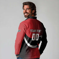 Custom Trinbago Cricket Knight Riders Long Sleeve Polo Shirt We Are TKR - Wonder Print Shop