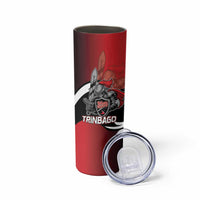 Custom Trinbago Cricket Knight Riders Skinny Tumbler We Are TKR - Wonder Print Shop