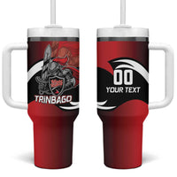Custom Trinbago Cricket Knight Riders Tumbler With Handle We Are TKR - Wonder Print Shop