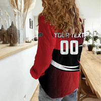 Custom Trinbago Cricket Knight Riders Women Casual Shirt We Are TKR - Wonder Print Shop