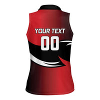 Custom Trinbago Cricket Knight Riders Women Sleeveless Polo Shirt We Are TKR - Wonder Print Shop