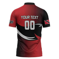 Custom Trinbago Cricket Knight Riders Zipper Polo Shirt We Are TKR - Wonder Print Shop