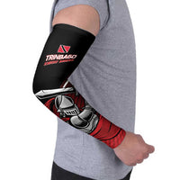 Custom Knight Riders Trinbago Cricket Arm Sleeves Play Fight Win Repeat - Wonder Print Shop