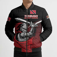 Custom Knight Riders Trinbago Cricket Bomber Puffer Jacket Play Fight Win Repeat - Wonder Print Shop