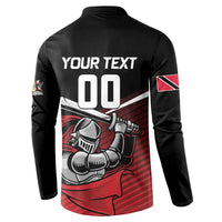 Custom Knight Riders Trinbago Cricket Button Sweatshirt Play Fight Win Repeat LT01