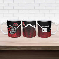 Custom Knight Riders Trinbago Cricket Ceramic Mug Play Fight Win Repeat - Wonder Print Shop