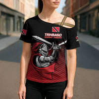 Custom Knight Riders Trinbago Cricket Cross Shoulder Shirt Play Fight Win Repeat - Wonder Print Shop