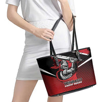 Knight Riders Trinbago Cricket Leather Tote Bag Play Fight Win Repeat LT01