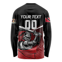 Custom Knight Riders Trinbago Cricket Long Sleeve Shirt Play Fight Win Repeat LT01