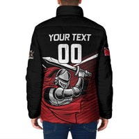 Custom Knight Riders Trinbago Cricket Padded Jacket Play Fight Win Repeat - Wonder Print Shop