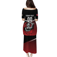 Custom Knight Riders Trinbago Cricket Puletasi Play Fight Win Repeat LT01