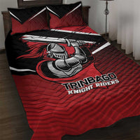 Knight Riders Trinbago Cricket Quilt Bed Set Play Fight Win Repeat LT01