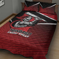 Knight Riders Trinbago Cricket Quilt Bed Set Play Fight Win Repeat LT01
