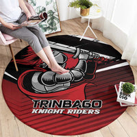 Knight Riders Trinbago Cricket Round Carpet Play Fight Win Repeat LT01