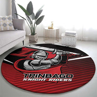 Knight Riders Trinbago Cricket Round Carpet Play Fight Win Repeat LT01