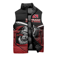Custom Knight Riders Trinbago Cricket Sleeveless Puffer Jacket Play Fight Win Repeat - Wonder Print Shop