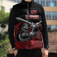 Custom Knight Riders Trinbago Cricket Sleeveless Puffer Jacket Play Fight Win Repeat - Wonder Print Shop