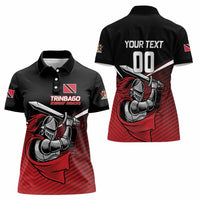 Custom Knight Riders Trinbago Cricket Women Polo Shirt Play Fight Win Repeat LT01
