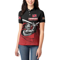 Custom Knight Riders Trinbago Cricket Women Polo Shirt Play Fight Win Repeat LT01
