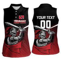 Custom Knight Riders Trinbago Cricket Women Sleeveless Polo Shirt Play Fight Win Repeat LT01