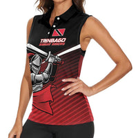 Custom Knight Riders Trinbago Cricket Women Sleeveless Polo Shirt Play Fight Win Repeat LT01