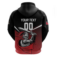 Custom Knight Riders Trinbago Cricket Zip Hoodie Play Fight Win Repeat LT01