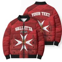 Personalised Malta Valletta Bomber Puffer Jacket St Johns Cathedral