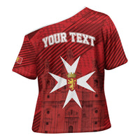 Personalised Malta Valletta Cross Shoulder Shirt St Johns Cathedral