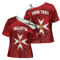 Personalised Malta Valletta Cross Shoulder Shirt St Johns Cathedral