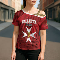 Personalised Malta Valletta Cross Shoulder Shirt St Johns Cathedral