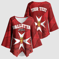Personalised Malta Valletta Kimono Sleeve Blouse St Johns Cathedral
