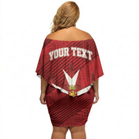 Personalised Malta Valletta Off Shoulder Short Dress St Johns Cathedral