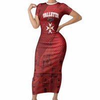 Personalised Malta Valletta Short Sleeve Bodycon Dress St Johns Cathedral