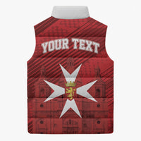 Personalised Malta Valletta Sleeveless Puffer Jacket St Johns Cathedral