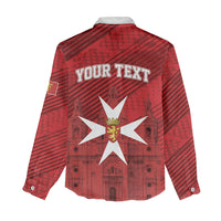 Personalised Malta Valletta Women Casual Shirt St Johns Cathedral
