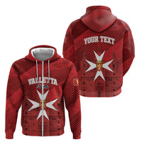 Personalised Malta Valletta Zip Hoodie St Johns Cathedral