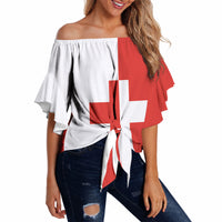 Malta Naxxar Off Shoulder Wrap Waist Top Prior Credidi