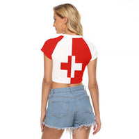 Malta Naxxar Raglan Cropped T Shirt Prior Credidi