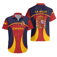Spain Football Hawaiian Shirt La Roja 2024 Sporty Style - Wonder Print Shop