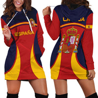 Spain Football Hoodie Dress La Roja 2024 Sporty Style - Wonder Print Shop