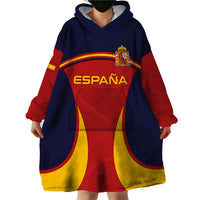 Spain Football Wearable Blanket Hoodie La Roja 2024 Sporty Style - Wonder Print Shop
