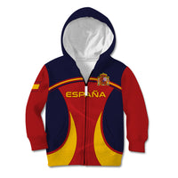 Custom Spain Football Kid Hoodie La Roja 2024 Sporty Style - Wonder Print Shop