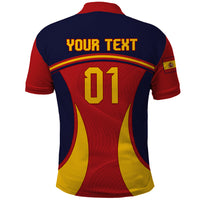 Custom Spain Football Polo Shirt La Roja 2024 Sporty Style - Wonder Print Shop