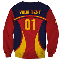 Custom Spain Football Sweatshirt La Roja 2024 Sporty Style - Wonder Print Shop